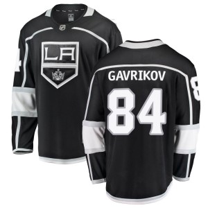 Los Angeles Kings Vladislav Gavrikov Official Black Fanatics Branded Breakaway Adult Home NHL Hockey Jersey