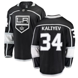 Los Angeles Kings Arthur Kaliyev Official Black Fanatics Branded Breakaway Adult Home NHL Hockey Jersey