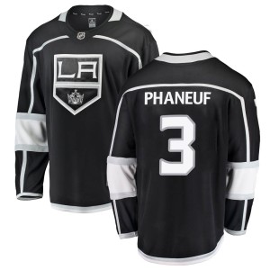 Los Angeles Kings Dion Phaneuf Official Black Fanatics Branded Breakaway Adult Home NHL Hockey Jersey