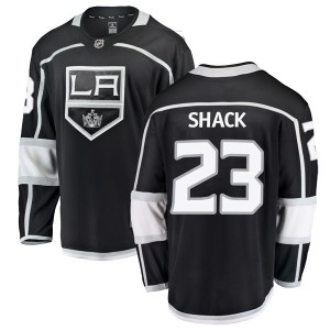 Los Angeles Kings Eddie Shack Official Black Fanatics Branded Breakaway Adult Home NHL Hockey Jersey