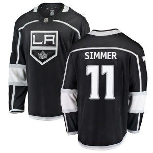 Los Angeles Kings Charlie Simmer Official Black Fanatics Branded Breakaway Adult Home NHL Hockey Jersey