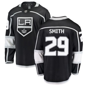 Los Angeles Kings Billy Smith Official Black Fanatics Branded Breakaway Adult Home NHL Hockey Jersey