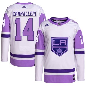 Los Angeles Kings Mike Cammalleri Official White/Purple Adidas Authentic Youth Hockey Fights Cancer Primegreen NHL Hockey Jersey