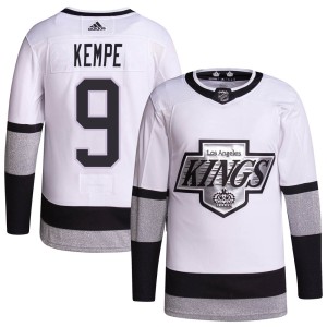Los Angeles Kings Adrian Kempe Official White Adidas Authentic Adult 2021/22 Alternate Primegreen Pro Player NHL Hockey Jersey