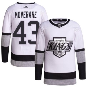 Los Angeles Kings Jacob Moverare Official White Adidas Authentic Adult 2021/22 Alternate Primegreen Pro Player NHL Hockey Jersey