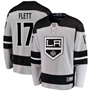 Los Angeles Kings Bill Flett Official Gray Fanatics Branded Breakaway Adult Alternate NHL Hockey Jersey