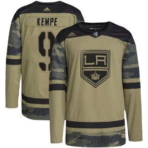 Los Angeles Kings Adrian Kempe Official Camo Adidas Authentic Adult Military Appreciation Practice NHL Hockey Jersey