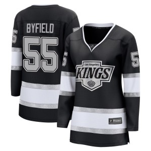 Los Angeles Kings Quinton Byfield Official Black Fanatics Breakaway Women's Home NHL Hockey Jersey