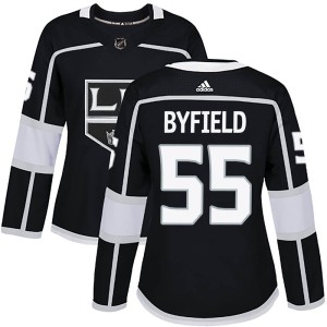 Los Angeles Kings Quinton Byfield Official Black Adidas Authentic Women's Home NHL Hockey Jersey