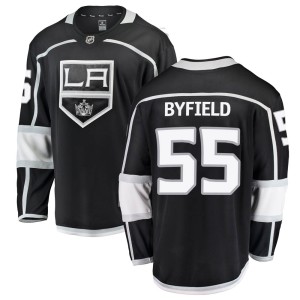 Los Angeles Kings Quinton Byfield Official Black Fanatics Branded Breakaway Youth Home NHL Hockey Jersey