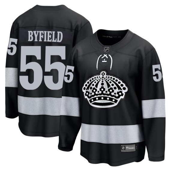 Los Angeles Kings Quinton Byfield Official Black Fanatics Breakaway Adult Alternate NHL Hockey Jersey