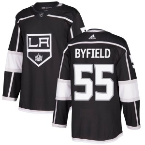 Los Angeles Kings Quinton Byfield Official Black Adidas Authentic Youth Home NHL Hockey Jersey