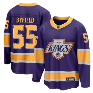 Los Angeles Kings Quinton Byfield Official Purple Fanatics Branded Breakaway Youth 2020/21 Special Edition NHL Hockey Jersey
